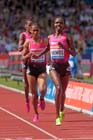 Milcah Chemos (Ken) wins the 3000 metres steeplechase at the IAAF Diamond League, Birmingham.